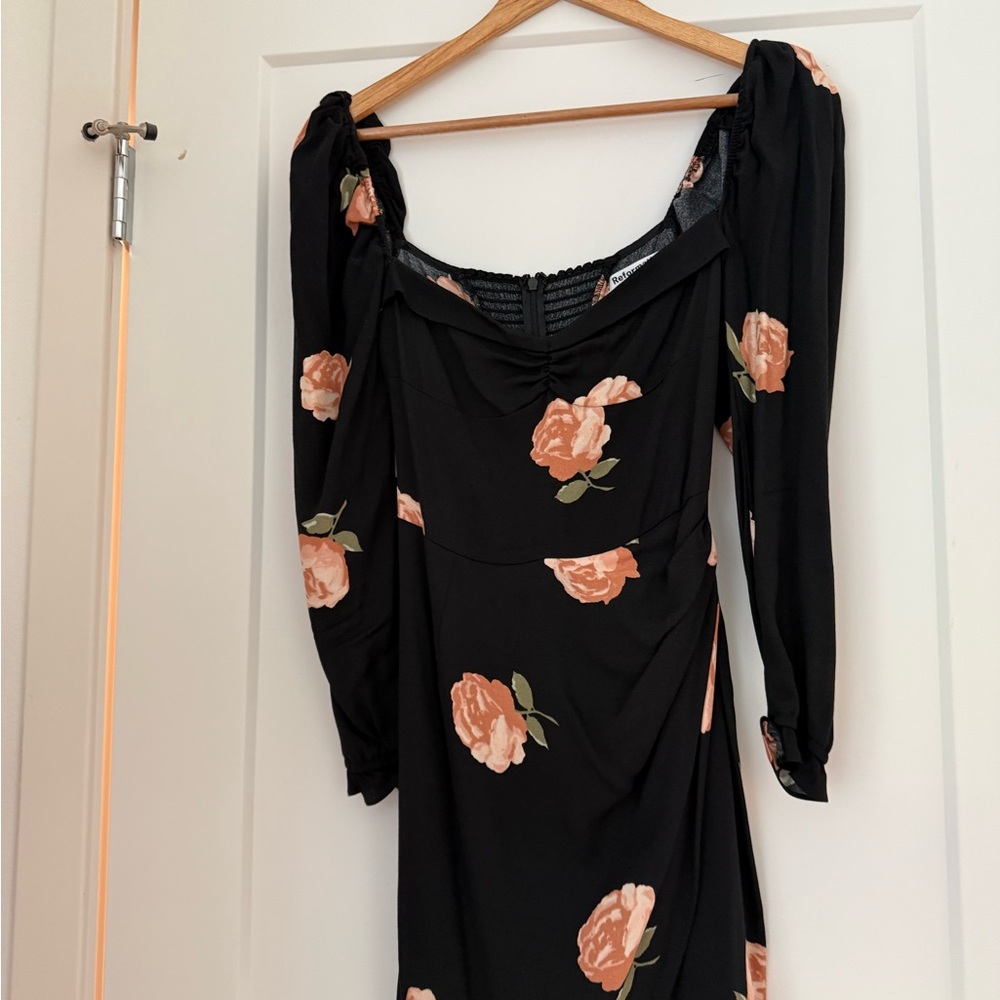 Floral Black Dress